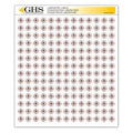 GHS Label, 1/2 in H, 1/2 in W, Paper, PK1820