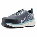Women's Composite Toe Athletic Shoe, Gray/Light Blue, 10, B, 10044427