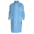 Kimtech A8 Lab Coat, SMS, Snaps Closure, Blue, L, 25 PK
