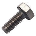 Grade 2, M4-0.70 Hex Head Cap Screw, Plain Titanium, 12 mm L