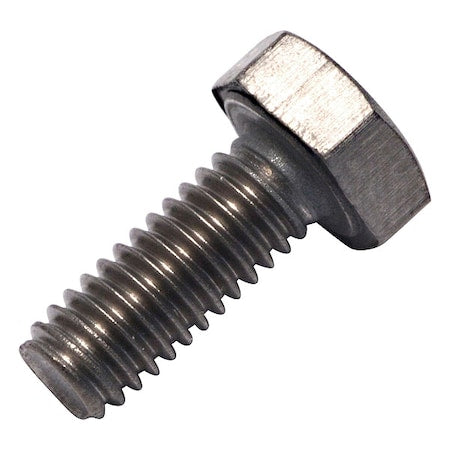 Grade 2, M4-0.70 Hex Head Cap Screw, Plain Titanium, 12 mm L