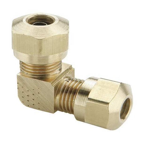 Elbow, Brass, Comp. 1/4 in, Comp. 3/8 in