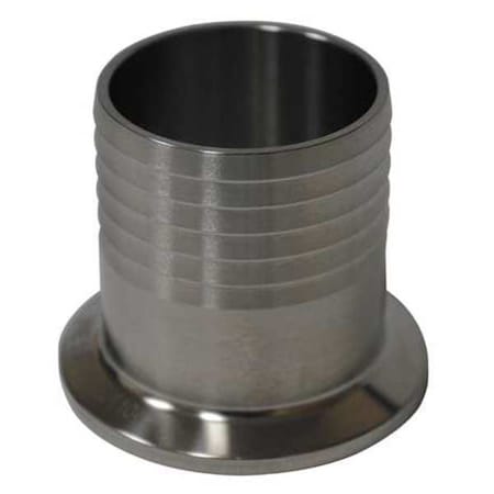 2" Clamp x Hose Barb T316L SS Hose Barb Adapter