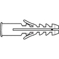 Wall Anchor, 2" L, Plastic, Not Rated Tension Strength, 100 PK