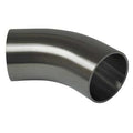 1-1/2" Butt Weld T316L SS Long Tangent 45 Degree Elbow