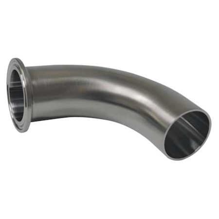 2" Clamp x Butt Weld T316L SS 90 Degree Elbow