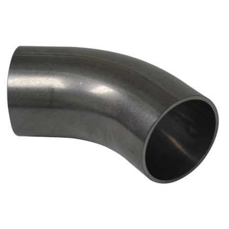 3" Butt Weld T304 SS Long Tangent 45 Degree Elbow