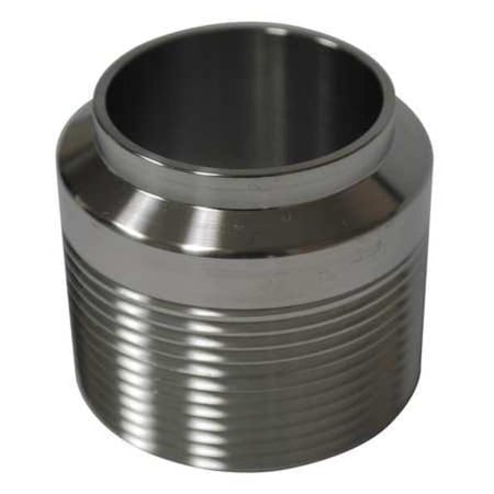 1" MNPT x Butt Weld T304 SS Male Adapter
