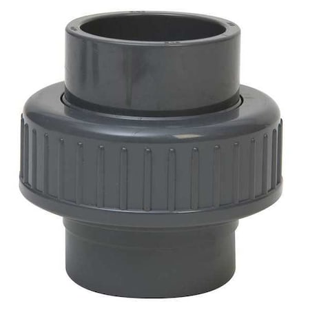CPVC Union, Schedule 80, 1-1/2" Pipe Size, Socket x Socket