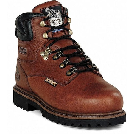 Men's Work Boot, 11 M, Steel Toe, 6 in H, Briar Brown, G6315