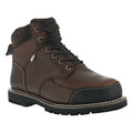 Men's 6-Inch Work Boot, 9 M, Steel Toe, 6 in H, Brown, IA0163
