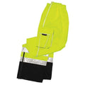 Rain Pants, Polyester, 32 in Inseam, Pull On Closure, Green, Size 5XL