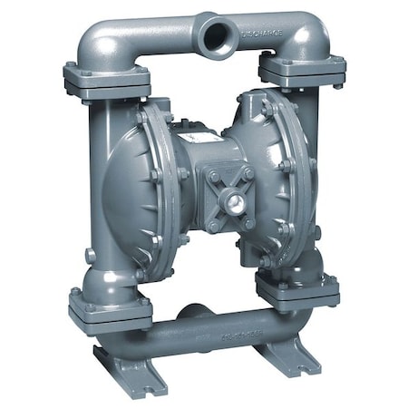 Double Diaphragm Pump, Aluminum, Air Operated, Santoprene, 106 GPM