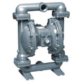 Double Diaphragm Pump, Aluminum, Air Operated, 106 GPM 220 Degrees F