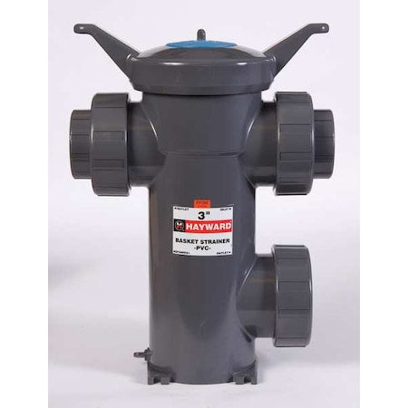 Simplex Strainer, 4" Pipe, Threaded, PVC, 150 psi