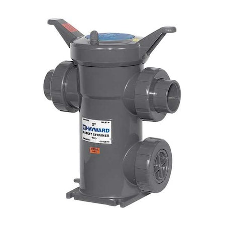 Simplex Strainer, 2" Pipe, Socket/Threaded, PVC, 150 psi