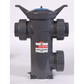 Simplex Strainer, 4" Pipe, Threaded, PVC, 150 psi