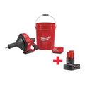M12 Drain Snake w/ 5/16" Cable + M12 XC 4.0 Battery Pack