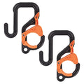 Bucket Hook,Blk/Orng,Plastic,PK2