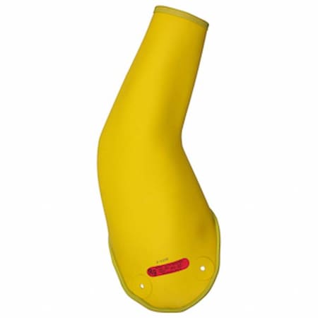 Electrical-Insulating Sleeves, 29 1/2 in Length, Yellow, Rolled Bead Cuff