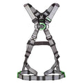 V-FIT Full Body Harness, XL, 400 lb., Quick-Connect Chest/ Quick-Connect Leg Straps