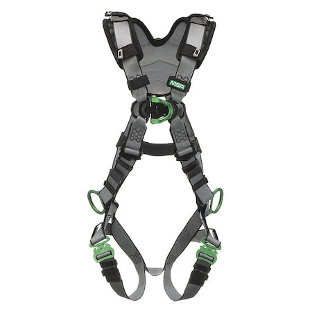 V-FIT Full Body Harness, 2XL, 400 lb., Quick-Connect Chest/ Quick-Connect Leg Straps