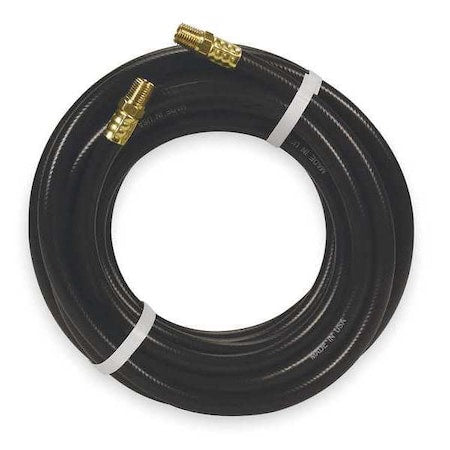 3/8" x 50 ft PVC Coupled Multipurpose Air Hose 300 psi BK