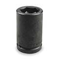 Deep Impact Socket,1 In Drive,1-1/2 In,6 pt, Black Oxide