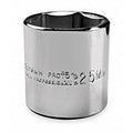 3/8 in Drive, 7/8" Hex SAE Socket, 6 Points,  Steel, Chrome, 7/8 in