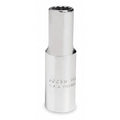 1/2 in Drive, 1/2" SAE Socket, 12 Points,  Steel, Blk Oxd, 1/2 in