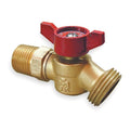 Hose Bibb,Quarter Turn,No Kink,3/4 In M