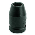 1/2 in Drive Impact Socket Standard Socket, black oxide,1 1/4 in