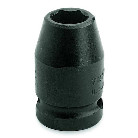 1/2 in Drive Impact Socket Standard Socket, black oxide,1 1/4 in