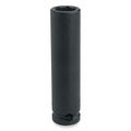 1/2 in Drive Impact Socket 29 mm Size 6 pt Deep Depth, Black Oxide