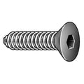 7/16"-14 Socket Head Cap Screw, Flat, Black Oxide Alloy Steel, 1 in Length, 100 PK