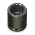 1/2 in Drive Impact Socket 5/8 in Size 12 pt Standard Depth, Black Oxide