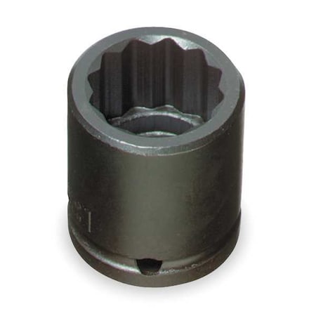 1/2 in Drive Impact Socket 5/8 in Size 12 pt Standard Depth, Black Oxide