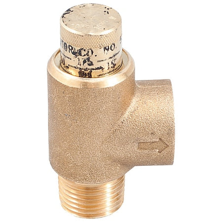 Pressure Relief Valve,Brass,150 psi