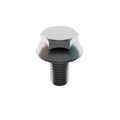 Not Graded, M10-1.50 Serrated Flange Bolt, Plain Stainless Steel, 20 mm L, 5 PK