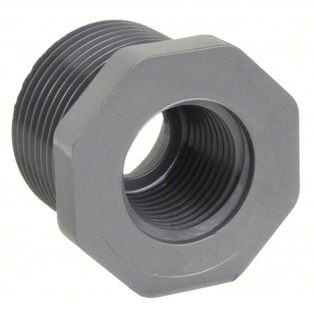 PVC Bushing, FNPT x FNPT, 3/4 in Pipe Size