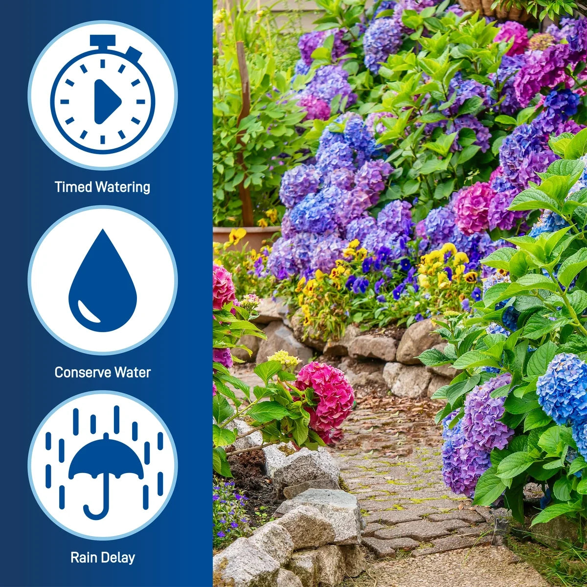 3 Outlet (1 Manual/2 Digital) Hose Faucet Timer | 56233D