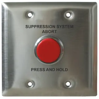 Abort Switch With Red Button For Fire Safety Systems
