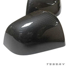 ABS Mirror Covers for Model 3/Y | 4 Finishes | 3M Tape | Scratch Protection | 3 Versions