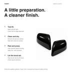 ABS Mirror Covers for Model 3/Y | 4 Finishes | 3M Tape | Scratch Protection | 3 Versions