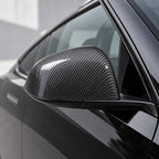 ABS Mirror Covers for Model 3/Y | 4 Finishes | 3M Tape | Scratch Protection | 3 Versions