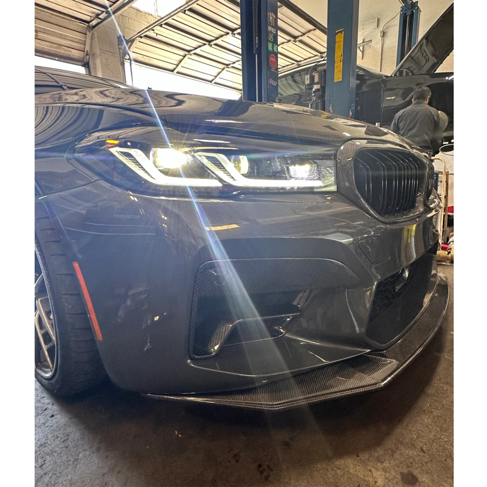 Carbon Fiber Front Bumper Air Vent Covers for BMW F90 M5 G30 5 Series