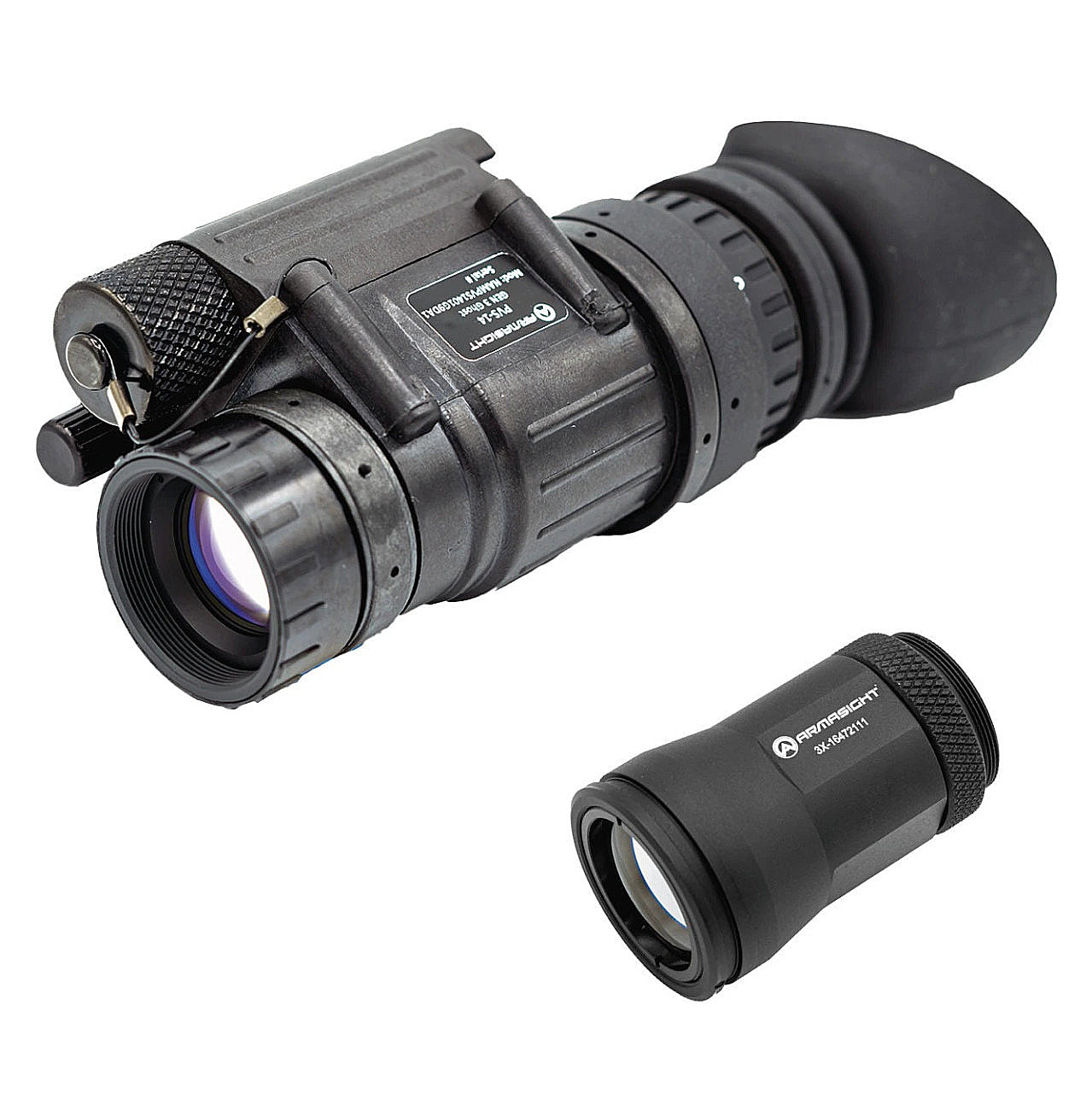 Armasight PVS-14 Gen 3 Night Vision Monocular w/ 3x Lens, Thin-Filmed White Phosphor Tube