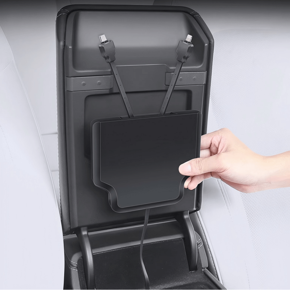 Armrest Box Hidden Expansion Dock for Model Y Juniper & Model 3 Highland & Model YL