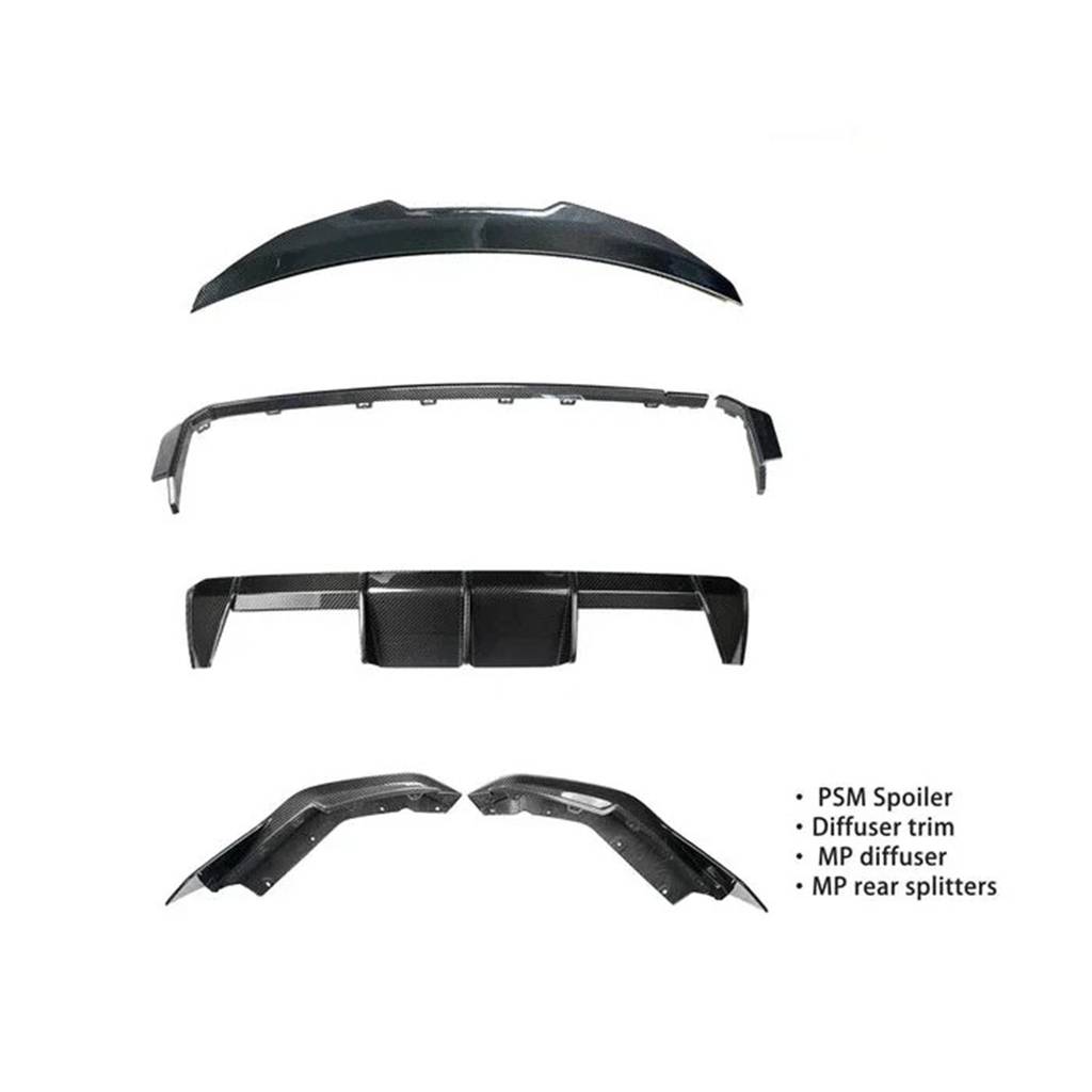 Full Dry Carbon Fiber Rear Diffuser Kit for BMW G80 M3 G82 G83 M4