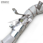 High‑Flow Downpipe with Heat Shield for Mercedes‑Benz E63 / E63S AMG W213 4.0TT